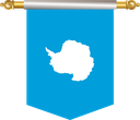 The Flag of Antarctica Hanging Banner III