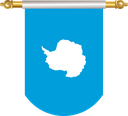 The Flag of Antarctica Hanging Banner II