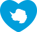 The Flag of Antarctica Heart