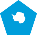 The Flag of Antarctica Pentagon