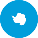 The Flag of Antarctica Round