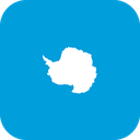 The Flag of Antarctica Rounded Square