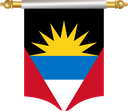 The Flag of Antigua and Barbuda Hanging Banner I
