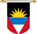 The Flag of Antigua and Barbuda Hanging Banner II