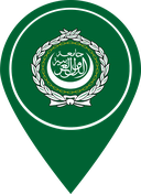 The Flag of Arab League Map Pin