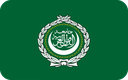 The Flag of Arab League Rounded Rectangle