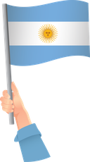 The Flag of Argentina Handheld