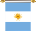 The Flag of Argentina Hanging Banner IV