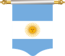 The Flag of Argentina Hanging Banner I