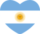 The Flag of Argentina Heart
