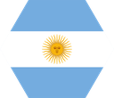 The Flag of Argentina Hexagon I