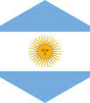The Flag of Argentina Hexagon II