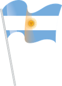 The Flag of Argentina Pole Flag I