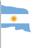 The Flag of Argentina Pole Flag II