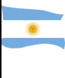 The Flag of Argentina Pole Flag III