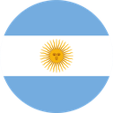 The Flag of Argentina Round