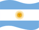 The Flag of Argentina Wavy I