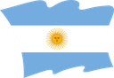 The Flag of Argentina Wavy II