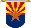 The Flag of Arizona Hanging Banner III