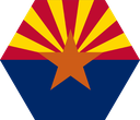 The Flag of Arizona Hexagon I