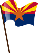 The Flag of Arizona Pole Flag I