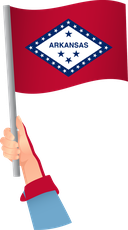 The Flag of Arkansas Handheld