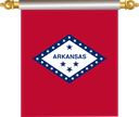 The Flag of Arkansas Hanging Banner IV