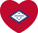 The Flag of Arkansas Heart