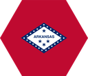 The Flag of Arkansas Hexagon I