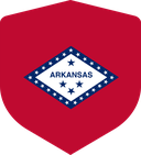 The Flag of Arkansas Shielded I