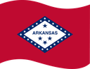 The Flag of Arkansas Wavy I