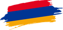 The Flag of Armenia Brushed