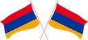 The Flag of Armenia Crossed Flags