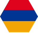 The Flag of Armenia Hexagon I