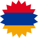 The Flag of Armenia Star Burst