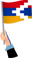 The Flag of Artsakh Handheld