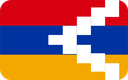 The Flag of Artsakh Rounded Rectangle