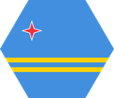 The Flag of Aruba Hexagon I