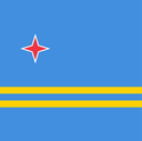 The Flag of Aruba Square