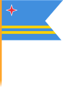 The Flag of Aruba V Cut