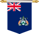 The Flag of Ascension Island Hanging Banner III