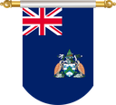 The Flag of Ascension Island Hanging Banner II