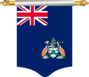 The Flag of Ascension Island Hanging Banner I