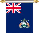 The Flag of Ascension Island Hanging Banner IV
