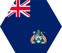 The Flag of Ascension Island Hexagon I