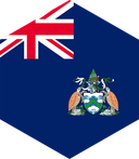 The Flag of Ascension Island Hexagon II