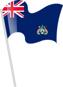The Flag of Ascension Island Pole Flag I