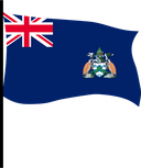 The Flag of Ascension Island Pole Flag III