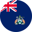 The Flag of Ascension Island Round