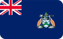 The Flag of Ascension Island Rounded Rectangle